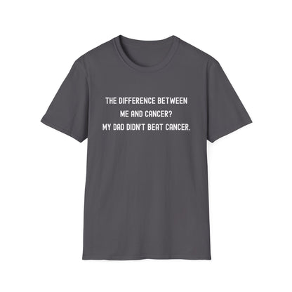 THE DIFFERENCE BETWEEN ME AND CANCER? MY DAD DIDN'T BEAT CANCER.
