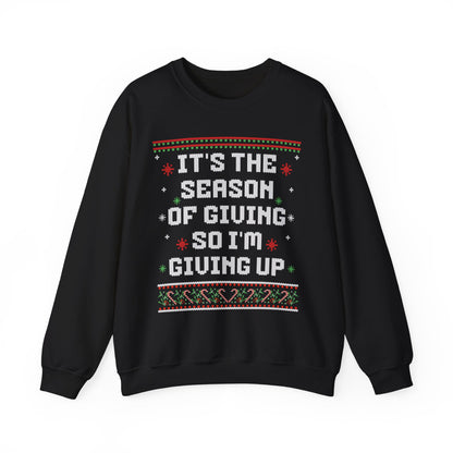 IT'S THE SEASON OF GIVING SO I'M GIVING UP UGLY SWEATER