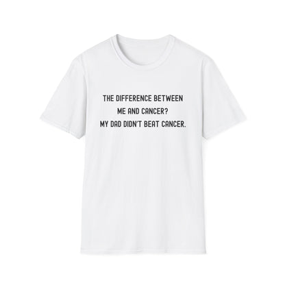 THE DIFFERENCE BETWEEN ME AND CANCER? MY DAD DIDN'T BEAT CANCER.