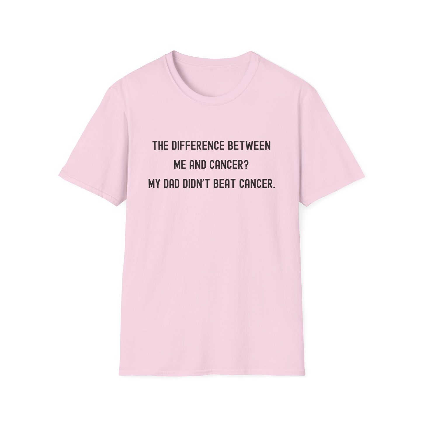 THE DIFFERENCE BETWEEN ME AND CANCER? MY DAD DIDN'T BEAT CANCER.