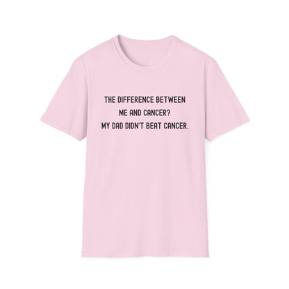 THE DIFFERENCE BETWEEN ME AND CANCER? MY DAD DIDN'T BEAT CANCER.