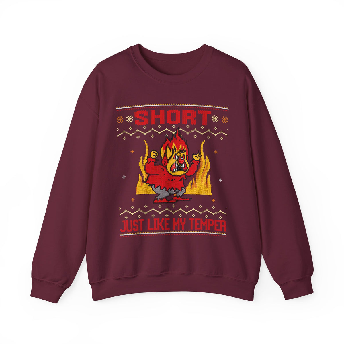 SHORT JUST LIKE MY TEMPER UGLY SWEATER