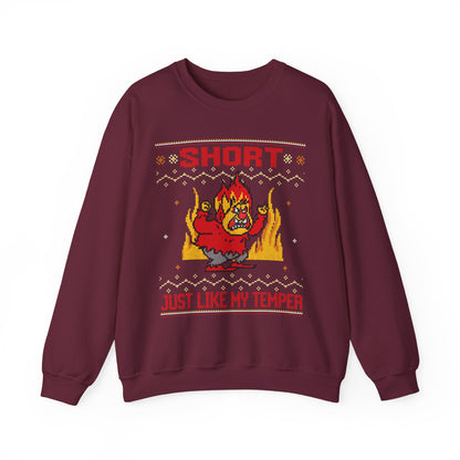 SHORT JUST LIKE MY TEMPER UGLY SWEATER