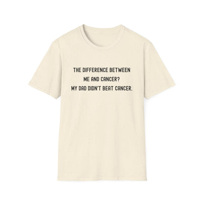 THE DIFFERENCE BETWEEN ME AND CANCER? MY DAD DIDN'T BEAT CANCER.