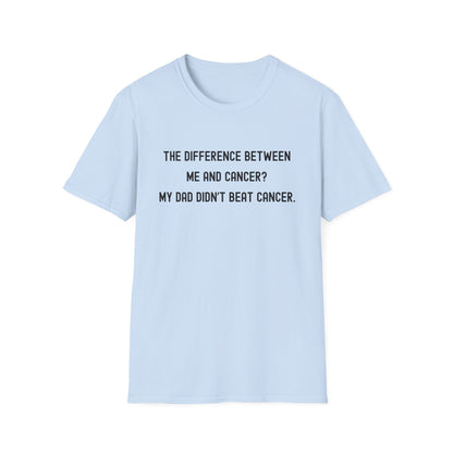 THE DIFFERENCE BETWEEN ME AND CANCER? MY DAD DIDN'T BEAT CANCER.
